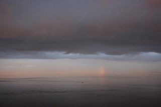 storm rainbow, Penarth from the series SevernLight