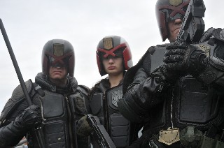 Judge Dredd, Judge Jenkins and Cadet Judge Purcell
