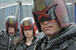 Judge Dredd, Judge Jenkins and Cadet Judge Purcell