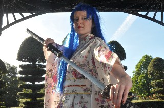 Mollie Diamond as a geisha warrior