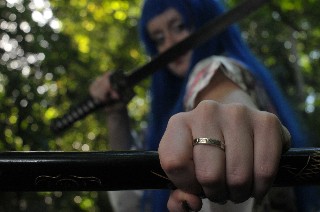 Mollie Diamond as a geisha warrior